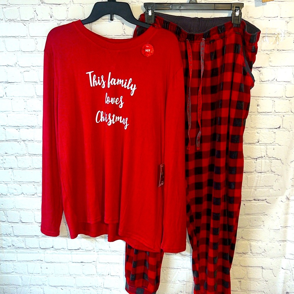 LG LETS GET COZY Mens soft velour drawstring bottoms. Long sleeve top. Pajama